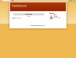 hadeteve.blogspot.com screenshot