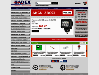 hadex.cz screenshot