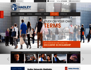 hadleyuniversity.org screenshot