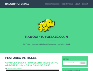 hadooptutorials.co.in screenshot