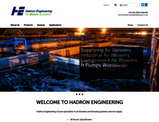 hadronengineering.co.uk screenshot