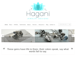 haganijewelrydesigns.com screenshot
