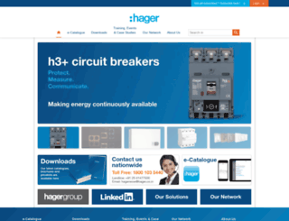 hager.co.in screenshot