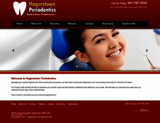hagerstownperiodontics.com screenshot