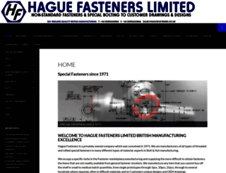 haguefasteners.co.uk screenshot