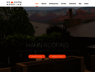 hahn-roofing.com screenshot