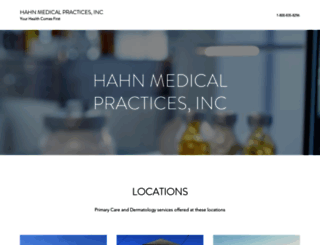 hahnmedical.com screenshot