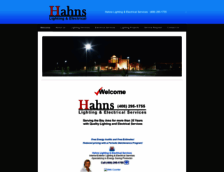 hahnselectrical.com screenshot