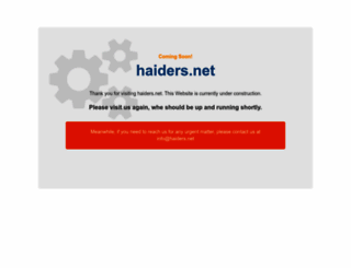 haiders.net screenshot