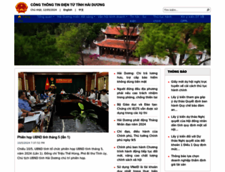 haiduong.gov.vn screenshot