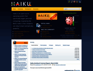 haiku-os.org screenshot