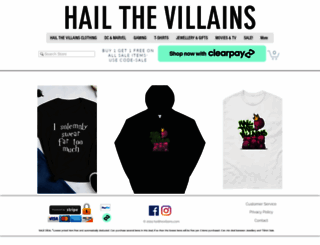 hailthevillains.com screenshot