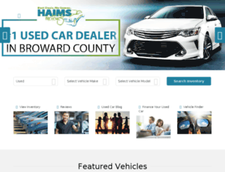 haimsmotorsfla.com screenshot