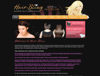 hair-bling.com.au screenshot