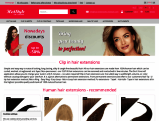 hair-extensions-hotstyle.com screenshot