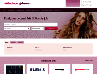 hairandbeautyjobs.com screenshot