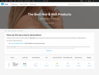 haircare.knoji.com screenshot
