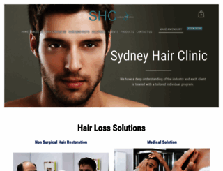 hairclinicsydney.com.au screenshot