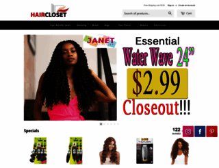 haircloset.com screenshot