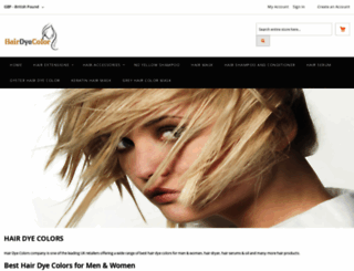 hairdyecolor.co.uk screenshot