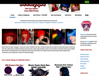 hairdyegallery.com screenshot