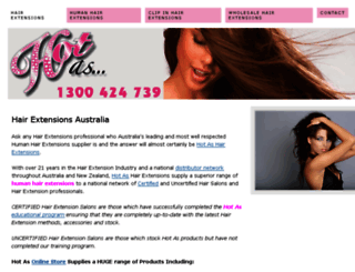 hairextensionsaustralia.com.au screenshot