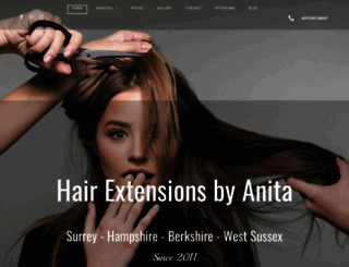 hairextensionsbyanita.com screenshot