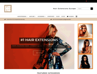 hairextensionseurope.com screenshot