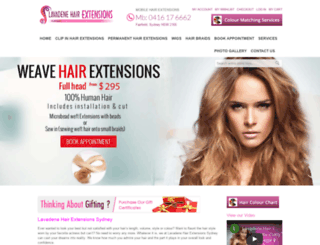 hairextensionssydney.com.au screenshot