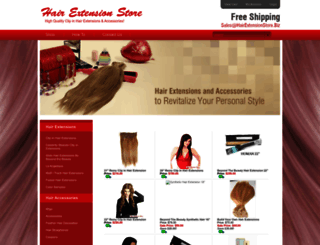 hairextensionstore.biz screenshot