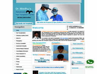 Access hairhospicom DrMadhuHair Transplant Surgeon India  Hyderabad for best Quality  Results to educate abo