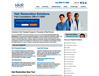 hairlossspecialists.com screenshot