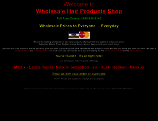 hairproductswholesale.com screenshot