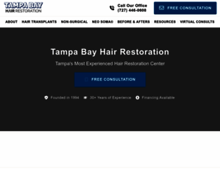 hairrestorationtampabayfl.com screenshot