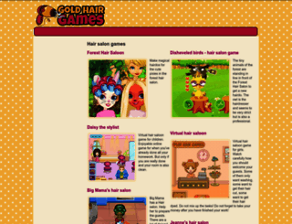 hairsalon.goldhairgames.com screenshot