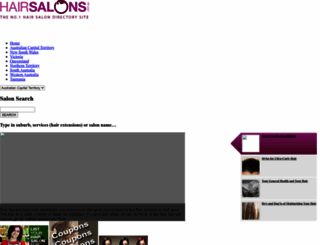 hairsalons.com.au screenshot