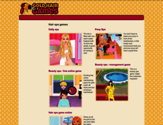 hairspa.goldhairgames.com screenshot