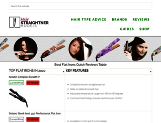 hairstraightenermodels.com screenshot