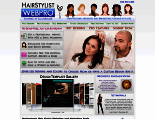 hairstylistwebpro.com screenshot