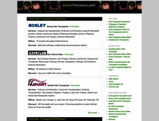 hairtransplant.org screenshot