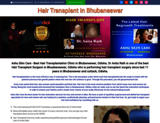 hairtransplantclinicbhubaneswar.com screenshot