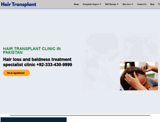 hairtransplantinpakistan.com screenshot
