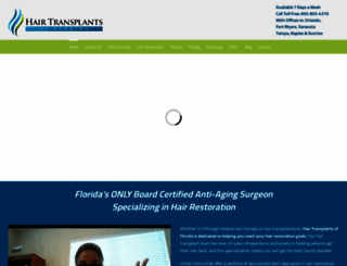 hairtransplantsofflorida.com screenshot