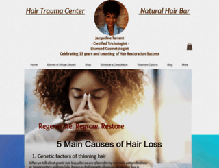 hairtraumacenter.com screenshot