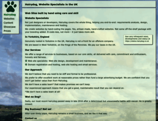 hairydog.co.uk screenshot