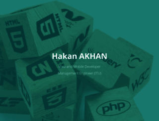 hakanakhan.com screenshot