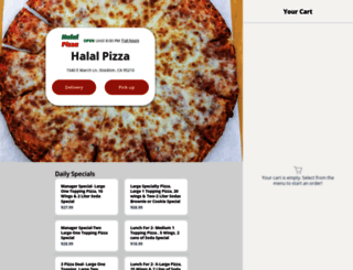 halalpizzamenu.com screenshot