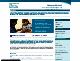 halcyonmedical.co.uk screenshot