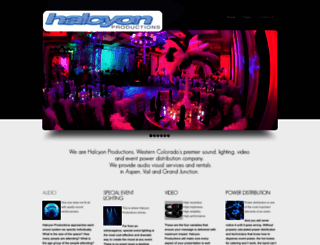 halcyonproductions.com screenshot