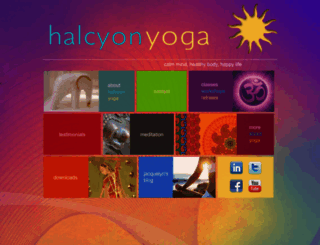 halcyonyoga.com screenshot